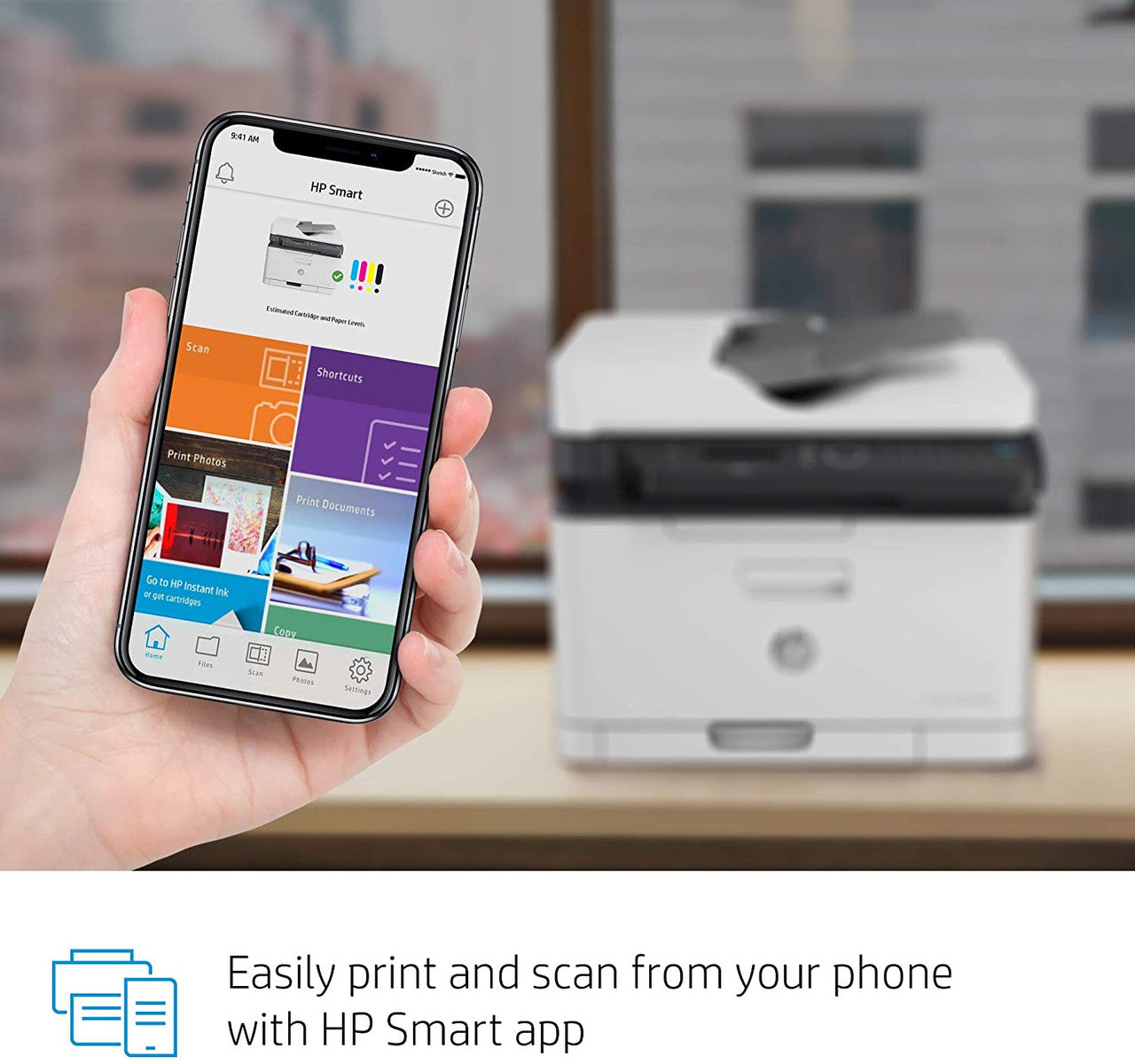 HP Color Laser 179fnw Wireless All in One Laser Printer with Mobile Printing; Built-in Ethernet, Works with Alexa;